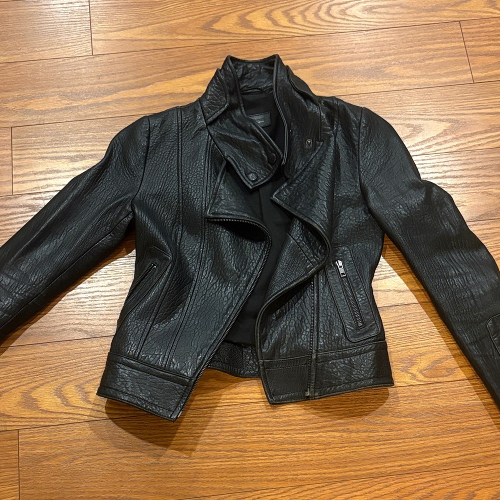 Mackage for Aritzia Black Leather Jacket